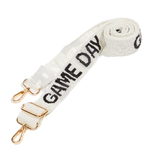 Game Day Sangles de sac à perles réglables Accessoires de mode avec forme et design personnalisés Sangle de sac à main perlée - Product Image 1