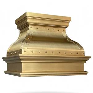 Deluxe Brass Range Hood Designed For Upscale Kitchens Providing Exceptional Airflow Beautiful Brass Finish Always - Product Image 4