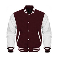 Vestes de baseball personnalisées en toile PU, à séchage rapide, avec logo frontal, style Letterman, unisexe, vente en gros