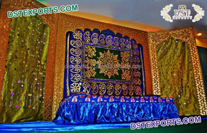 Marwari boda Tilak ceremonia escenario decoración árabe boda señoras Sangeet función decoración musulmana boda brazalete ceremonia decoración Reino Unido - Product Image 6