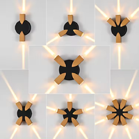 Lampe murale extérieure créative de haute qualité IP65, 2W 3W 4W 5W 6W 8W, éclairage mural LED pour la maison