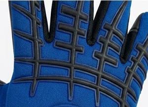 Guantes de entrenamiento para porteros de fútbol, antideslizantes, de silicona, resistentes al desgaste, equipo de protección deportiva, látex alemán negro - Product Image 4