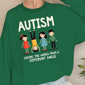 Sudaderas con estampado de ángulo de Autismo para mujer, tejido de punto informal para personas autistas - Product Image 1
