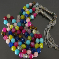 Collier de perles Tasbeeh, design artistique islamique unique, cadeau de mariage ou d'Aïd pour le marié