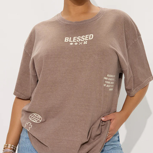 Women's Oversized <b>Short</b> Sleeve T Shirts Loose Fit Cotton Polyester T-Shirt Womens Over Size Sports Tee Shirts <b>Ladies</b> Breathable - Product Image 2