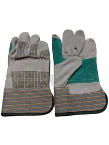 Wholesale Protection Construction Industry Rigger Safety Work Leather <b>Gloves</b> Material Cow Split Leather Working <b>Gloves</b> - Product Image 3