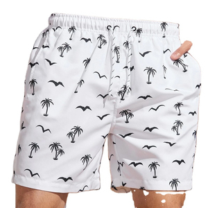 Trajes de Baño de Algodón/Poliéster con Logotipo Personalizado, Shorts de Playa para Hombre con Elasticidad en 4 Direcciones, Secado Rápido - Product Image 1