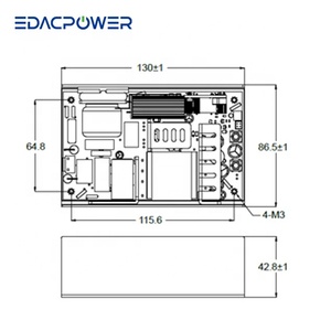 Alimentations industrielles OpenFrame série EPM1350K 18V 350W 500W 19.44A 27.77A MAX IEC60601&2xMOPP Entrée 100-240VAC 89-92% - Product Image 3