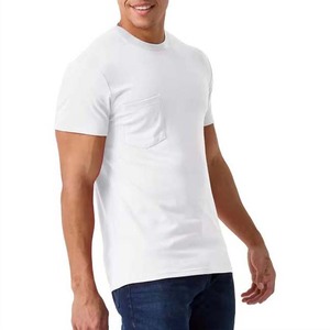 T-shirts pour hommes à bas prix avec logo personnalisé, à manches courtes, respirants, en coton uni, décontractés, nouvelle arrivée - Product Image 3