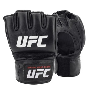 Guantes de UFC MMA de Medio Dedo con Palma Abierta, Negros y Rojos, de Cuero PU, Material Duradero, Equipo de Entrenamiento - Product Image 5