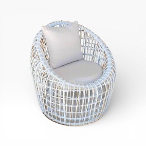 Sillón de Ratán de Alta Calidad, Silla Redonda Tejida a Mano para Decoración del Hogar, Muebles Atractivos para el Hogar - Product Image 1