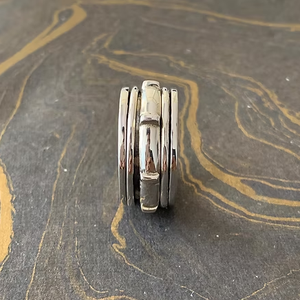 <b>Silver</b> Rotating <b>Spinner</b> <b>Ring</b> 10.7 Grams Unisex JAIPUR <b>SILVER</b> Everyday Wear Versatile Accessory Jewelry - Product Image 2