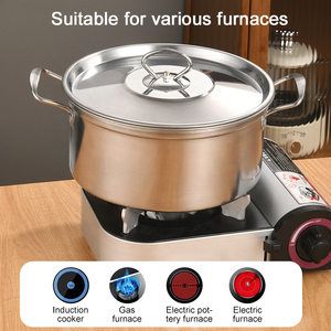 Large Woks <b>Set</b> With Durable Finish Deep Cooking Surface Heat Resistant Handles And Excellent Cooking Performance For Everyday - Product Image 2
