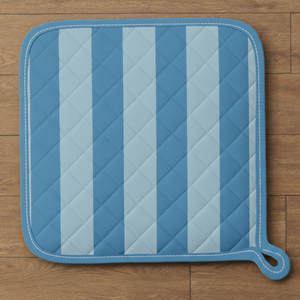 Supports de casseroles de cuisine en coton rayé A tampons chauds épais pour la cuisson au four rôtir et servir - Product Image 2