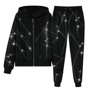<b>Athletic</b> Wear Tracksuit Relaxed Fit Construction with Custom Branding Option for Fitness Training and Casual Fashion - Product Image 1