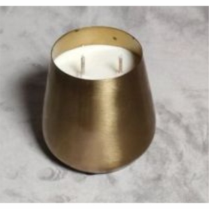 OEM Custom Electroplated Metallic Candle <b>Cup</b> Bulk Gold Ribbed Aluminum Scented Candle Tin Jar Wholesale Candle Containers Jars - Product Image 4