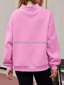 Suéteres Casuales Cómodos para Mujer, Sudaderas Extra Grandes, Hoodies de Felpa con Cuello Redondo y Cuello Alto con Abertura Lateral - Product Image 3