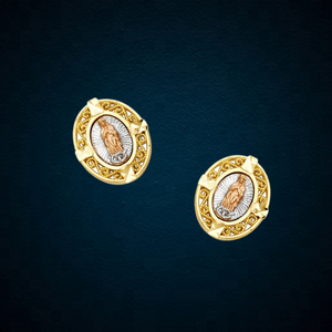 Joyería Fina, Pendientes de Aleación de Cobre con Baño de Tres Tonos y Diamantes de Alta Calidad, Diseño Clásico de la Virgen María, Tendencia 2023, Regalo de Boda para Mujer - Product Image 3