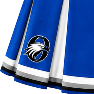Falda Deportiva Plisada Azul Rey, Blanca y Negra para Mujer, Falda de Animadora de Cintura Alta para Equipo Deportivo, Baile y Uniformes Deportivos - Product Image 6
