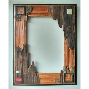 High Standard Quality Modern Wooden Wall <b>Mirror</b> With Abstract Frame Design For Home Decor - Product Image 6
