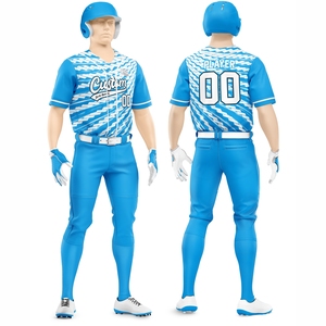 Uniformes de Béisbol para Hombre de Tela Transpirable de Calidad Lujosa, Diseño 3D Personalizado, Uniformes de Béisbol Impresos por Sublimación HD - Product Image 1