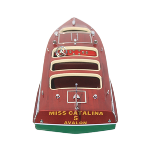 Gia Nhien Fabricant Conception personnalisée quantité minimale de commande basse MISS CATALINA 5 AVALON MODÈLE DE BATEAU EN BOIS-MODÈLE DE BATEAU EN BOIS-ARTISANAT - Product Image 1