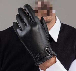 Men’s Sheepskin Leather Winter <b>Gloves</b> <b>Warm</b> Velvet Lined Full Finger Touchscreen <b>Gloves</b> Outdoor Cycling Driving <b>Gloves</b> - Product Image 4