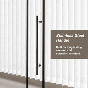 Porta Doccia Scorrevole Singola Senza Telaio 60 Pollici L x 72 Pollici A, Vetro Temperato Trasparente Spessore 1/4 di Pollice, Binario a Rulli in Zinco, Bagno Moderno - Product Image 4