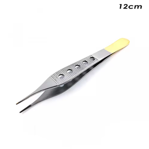 Pinzas de laboratorio multiusos para disección de tejidos, tipo Kocher rectas 1x2 con punta roma y dientes de rata, de calidad premium - Product Image 3