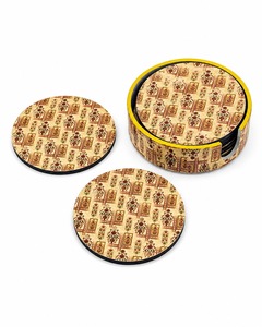 Elegant MDF Enamel Coaster Set With Premium Decorative Design For Home <b>Bar</b> Restaurant Cafe And Hotel Accessories - Product Image 4