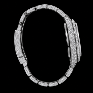 Reloj de Lujo para Hombre, Estilo Hip Hop, con Incrustaciones Completas de Diamantes Grandes de Moissanita VVS, Indicador de Fecha Analógico, Movimiento Citizen, Diseño Clásico y Elegante - Product Image 3