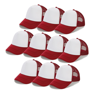 Gorra Trucker Unisex de 6 Paneles, Color Sólido, Malla, Estilo Béisbol, Cierre Trasero Ajustable, Informal, para Primavera/Verano - Product Image 3