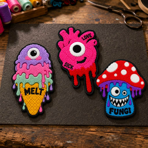 Wholesale Custom Embroidery Patch Modern Fabric Badge Heat <b>Press</b> for Caps Jackets Bags Garments <b>Iron</b> On Sew On Decorative - Product Image 1