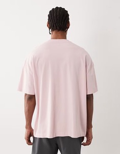 <b>Men</b> <b>Green</b> Short Sleeve O-Neck Cotton T-Shirt Oversized Fit Casual Solid Color Jersey Knitted <b>Top</b> with Star Print - Product Image 2