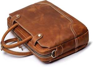 Bolso de Cuero Personalizado para Hombre, de Alta Calidad, Cosido, Informal, Ligero, Transpirable y Cómodo para Adultos - Product Image 4