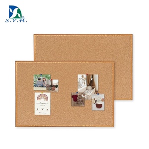 Tablero de Corcho con Marco de Imitación Madera Disponible en Varios Tamaños para Hogar, Oficina y Escuela - Product Image 1