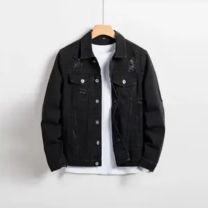 High-quality XMA Fashionable Breathable Spring Hip Hop Style Washed <b>Denim</b> <b>Jackets</b> Tops Regular Fit Button Fly Both Men Women - Product Image 1