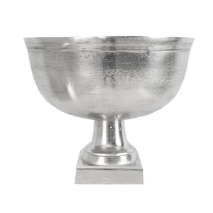 Refroidisseur de vin plaqué nickel noir Antique fini ovale en métal Aluminium refroidisseur de vin baignoire à boissons seau à glace - Product Image 3