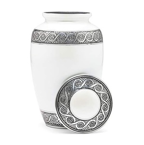 Urne funéraire pour adultes, respectueuse de la mémoire, avec finition lisse, pour la conservation des cendres, les hommages funéraires et l'honneur familiale - Product Image 5