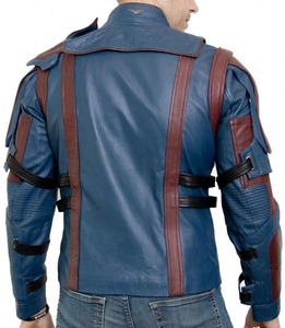 Chaqueta de Cuero Azul de Peter Quill, Star Lord - Product Image 3