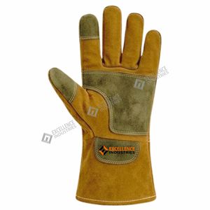 Industrial Welding <b>Gloves</b> Heat Resistant Heavy Duty Protective <b>Gloves</b> for Metal Work Construction and Fabrication - Product Image 2