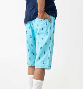 Pantalones Cortos Bermuda de Algodón Estampado para Hombre, Cintura Media, Cierre Elástico, Estilo Casual - Product Image 2