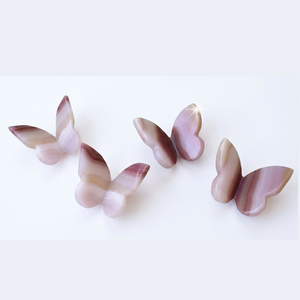 Mariposa Voladora de Cristal de Alta Calidad, Ágata Rosa Barndad con Alas de Piedra Curativa, Mariposa Tallada en 3D y Decoración para el Hogar - Product Image 5