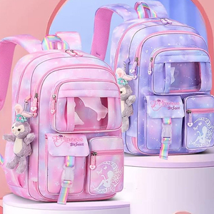 Customized <b>Plastic</b> School Backpack for Kids-Durable Multifunctional Unisex Design with Buckle & <b>Hook</b> Custom Logo - Product Image 4
