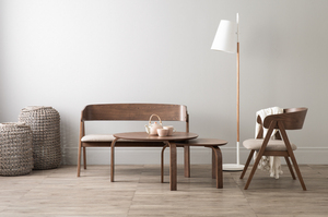 Hot Sale Nesting Coffee <b>Table</b> <b>Walnut</b> Finish Solid Wood Leg Space-Saving Living Room <b>Table</b> for Apartments and Hospitality - Product Image 5