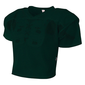 Camiseta de Fútbol Americano para Hombre, Color Granate, Malla Transpirable, Cuello Redondo, Manga Corta, Corte Regular, 100% Poliéster - Product Image 5