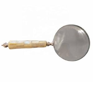 Nouvelle arrivée laiton corne loupe anneau meilleure lentille de lecture pour les personnes âgées or livre et lecteur de journaux loupe - Product Image 6