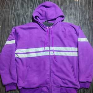 Chaqueta de Motocicleta con Capucha, Estampado Morado, Invierno, con Protección CE, Reflectante, Resistente a la Abrasión, Personalizable - Product Image 1