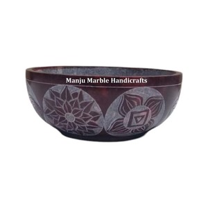 Producto más vendido, colección de antigüedades superiores, cuenco tallado de esteatita con forma redonda, uso para herramientas de cocina para el hogar y el Hotel - Product Image 2