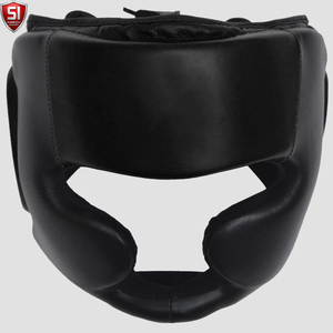 FIGHT GEAR Cowhide Leather Quick Dry Head Guard Face Protector for <b>Boxing</b> Fighting <b>Dummy</b> for Martial Arts Training - Product Image 1